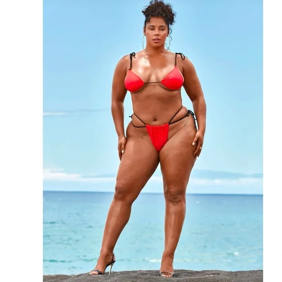 Fashion to Figure 2pc  'Agent 99' Bikini swimsuit - Tabria Majors X FTF - Picture 2 of 9